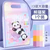 Carpeta de Acordeón 3D de Panda de Dibujos Animados con 13 Compartimentos, Linda Carpeta para Exámenes de Estudiante, Organizador de Documentos Portátil A4 con 4 Páginas de Inserción