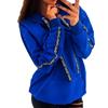 Sudadera holgada con cinta y letras explosivas de Amazon para mujer, talla grande europea y americana, invierno de 2022