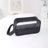 Bolso Transparente Sencillo Nuevo Bolsa de Cosméticos PVC Empalmado Bolsa de Artículos de Tocador PU Playa Impermeable Bolsa de Cosméticos