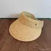 Chapéu de Palha Rafa Estilo Coreano Novo de Verão Top Vazio Chapéu de Sol Feminino Fashionável Versátil para Viagem Proteção Solar Mostrando o Rosto Chapéu de Sol Pequeno