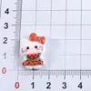 Serie de Gatito Lindo de Dibujos Animados Comiendo Sandía de Resina Pinzas para el Cabello de Niñas Accesorios para Crocs Bolsas Fundas de Teléfono