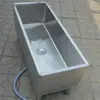 Pia Retangular para Mop em Aço Inoxidável 304, Tanque para Mop, Bacia para Mop, Tanque de Água Doméstico Externo, Uso Comercial Externo