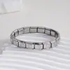 Pulsera modular italiana de acero inoxidable transfronteriza correa de estrella de amor moda europea y americana costura elástica desmontable para mano