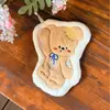 Toalla de mano de felpa de coral con bordado de animal de dibujos animados lindo, colgante de cocina absorbente, suave, de secado rápido, toalla de mano engrosada