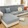 Nova Capa de Sofá em Chenille 2026, Cor Sólida, Estilo Simples, Capa de Sofá Universal Totalmente Abrangente para Sofá de Três Lugares e uma Chaise Longue