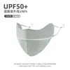 Máscara de Proteção Solar e UV Sem Costura para Pendurar na Orelha, Moda Personalizada Primavera e Verão para Mulheres, Máscara Facial Tridimensional Versátil
