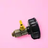 Conector para Accesorios de Barril IBC, Pezón de Válvula de Latón Electrochapado con Doble Rosca Exterior, Grifo de 1/2 Pulgada 3/4 1 Pulgada
