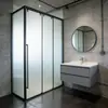 Mampara de Vidrio para Ducha Personalizada Pantalla de Baño Puerta Corredera Impermeable para Cocina Baño del Hogar Separación Seco y Húmedo