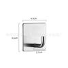 Gancho adhesivo de un solo gancho de acero inoxidable 304 transfronterizo de Amazon, sin perforaciones, para ropa de pared de metal sin costuras, ropa creativa