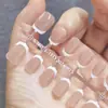 Uñas Vestibles Estilo Corto de PMMA, Uñas Pre-Hechas, Productos Terminados, Parches de Uñas al por Mayor, Tiras Puras Hechas a Mano, Manicura Elegante, Removibles