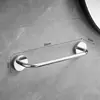Suporte de Chinelo para Banheiro Cinza Chumbo Sem Furos Aço Inoxidável 304 Armazenamento de Vaso Sanitário Sapateira Montado na Parede Prateleira Drenante