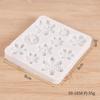 Natal bolo de cozimento molde floco de neve flip açúcar chocolate silicone molde tamanho floco de neve coleção porosa ferramentas de decoração de bolo