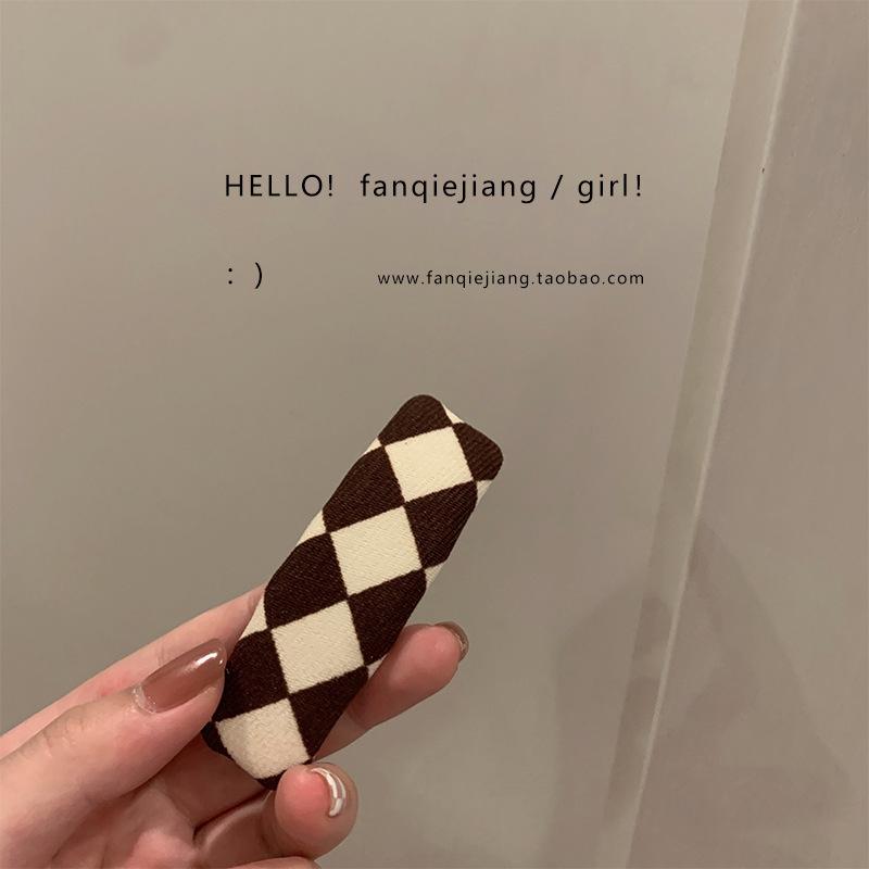 智贝SKU图_2黑白棋盘格bb夹发卡女侧边刘海夹边夹夹子