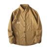 Primavera americana calle suelta multibolsillos casual todo-partido camisa abrigo retro color sólido ropa de trabajo camisa moda masculina marca