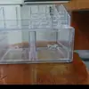 Prateleira Organizadora de Mesa para Quarto, Prateleira de Armazenamento Multifuncional, Caixa de Armazenamento para Cosméticos, Gaveta Transparente, Porta-Batons de Múltiplas Camadas