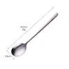 Colher de Cristal de Gelo de Titânio Puro Estilo Coreano para Uso Doméstico, Colher para Sopa de Sobremesa, Colher para Misturar, Colher de Cabo Longo, Colher Criativa, Louça de Restaurante