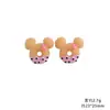 Donut de Cabeza de Mickey de Colores Resina Accesorios Pequeños Hecho a Mano DIY Pegamento de Crema Funda de Teléfono Imán para Nevera Hebilla de Zapato Materiales