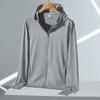 Chamarra Ykk Upf50+ Estilo Similar Ropa de Protección Solar de Verano para Hombre, Ropa de Piel de Pareja de Manga Larga Tejida de Seda Helada para Mujer a la Moda
