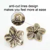 Botones Decorativos Metálicos de Flor Estilo Retro para Abrigo Cardigan Botones Decorativos Cosidos a Mano Accesorios de Ropa DIY Listos para la Venta