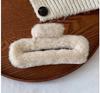 Corea del Sur Ins Lindo Oso Felpa Pinza de Agarre para Mujer Lindo Clip Tocado Pinza para el Cabello Otoño e Invierno Elegante Parte Trasera de la Cabeza Pinza de Tiburón