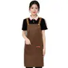 Delantales Impermeables y a Prueba de Aceite con Impresión Personalizada, Uniformes de Trabajo para Cocina de Catering, Tienda de Té con Leche y Pastelería, Ropa de Trabajo para Salón de Uñas, Al Por Mayor en Stock
