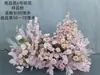 Flor de Casamento Criativa Flor Rosa de Casamento Fileira de Flores Arranjo de Flores de Chão Salão de Casamento Decoração de Arte Floral Pronta