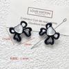 [NEGRO blanco y negro] Cuentas de mariposa con lazo de aleación, accesorios para pulseras y collares