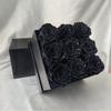 Presente de Dia dos Namorados, Rosas Céu Estrelado, Presente de Aniversário para Namorada, Decoração de Caixa Quadrada de Flores, Caixa de Presente Balde Abraço de Flores Eternas