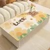 Mantel Individual para Mesa de Café, No Lavable, Impermeable, Resistente al Aceite, Resistente al Calor, Estilo Ins para Sala de Estar, Sensación de Alta Gama, Protector de Superficie para Mesa de Café y Mesa de Comedor