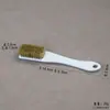 Escova de cerdas de nogueira Wenwan, cabo de silicone, escova nano macia e dura, escova de ferramentas Wenwan, escova de polimento Diamond Bodhi