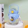 Boneca Cápsula Espacial Copo Plástico Copo Barriga Grande Grande Capacidade Estudante Copo com Canudo Meninos e Meninas Desenho Animado Crianças Copo de Água