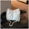 Bolsa Transversal Acolchoada com Corrente Estilo Chanel Popular Transfronteiriça para Mulheres 2026 Nova Moda Casual Bolsa Tiracolo Bolsa de Mão Bolsa Saco