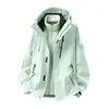 Chamarra de Plumas Estilo Luo Tuo Abrigo Tres en Uno para Mujer, Chaqueta Deportiva para Exteriores Súper Elegante, Cortavientos, Impermeable, de Montañismo para Hombre
