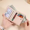 Nova recomendação Comprar Carteira Curta Feminina Vintage Estilo Mori Coreano Fashionable Nicho Bolsa para Cartões Porta-Moedas Uma