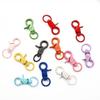 Color de pintura de aleación hebilla de resorte hebilla de durazno 8 hebillas hecho en casa DIY joyería hecha a mano llavero accesorios bolsa de material