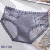 Ropa interior dulce sin costuras japonesa para mujer, encaje, cómoda gasa, cintura media, transpirable, sexy, entrepierna de algodón puro, ropa interior antibacteriana