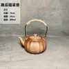 Conjunto de chaleira para fogão com aquecedor de chá, chaleira de fogão a carvão, panela com alça lateral de cerâmica, panela com viga de elevação de grés, panela de cerâmica, panela à prova de lenha
