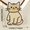 Gatito Lindo Estilo Coreano Dibujo Animado Autoadhesivo Accesorios DIY Accesorios para Ropa Funda de Teléfono Taza de Agua Bolsa Parches de Tela para Ropa