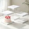 Caja Transparente Personalizada para Pastel de 6 Pulgadas 8 Pulgadas 12 Pulgadas Altura Extra Cumpleaños Capa Única/Doble Empaque para Repostería para Postres