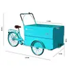 Carrito de puesto de mercado carrito de venta móvil carrito de snacks carrito de flores de hierro forjado carrito de exhibición en el suelo carrito de puesto triciclo actividades promocionales
