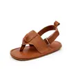 Sandálias respiráveis de sola de borracha para bebês de 0 a 1 ano, novos sapatos para bebês aprenderem a andar, sapatos de praia