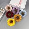 Girasol de imitación estilo ins, decoración para sala de estar, accesorios de fotografía para bodas, venta al por mayor, girasol hecho a mano, flor falsa, regalo