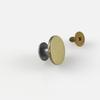 Rebite Redondo de Ombro Fundido com Cabeça Plana de 14,5 mm, Acessórios de Ferragens Decorativos em Forma de I