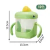 Taza de Aprendizaje para Niños con Dibujos de Dinosaurios, Taza con Pajilla Graduada, Taza para Beber Leche de Bebé, Regalo