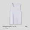 Chaleco de algodón puro de verano, delgado, de alta gama, estilo nuevo, de hombros anchos, sin mangas, camiseta interior para hombres jóvenes y de mediana edad, ropa interior de chaleco de cuello redondo
