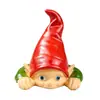 Figuras de elfos e gnomos em estilo de desenho animado transfronteiriças, decorações de resina de anões em estilo de conto de fadas, artesanato para presente de feriado