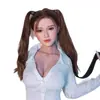 Muñeca Realista de Silicona, Muñeca Inflable para Hombres, Juguete Sexual para Adultos con Trasplante de Cabello y Vello Púbico