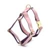 Collar para mascota de terciopelo rosa púrpura para jefe fan nuevo transfronterizo una generación correa de tracción pajarita pecho espalda bolsa set