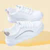 Zapatos de Mujer de Cuero Video Físico Nuevos Zapatos Blancos de Verano Tenis Casuales de Cuero Zapatos Deportivos para Estudiantes