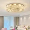 Lâmpadas de Cristal Transfronteiriças Atacado, Lâmpadas para Sala de Estar, Lâmpadas para Sala de Jantar, Lâmpadas de Teto Modernas de Luxo Leve para Quarto, Dimerização de Três Cores de Alta Qualidade